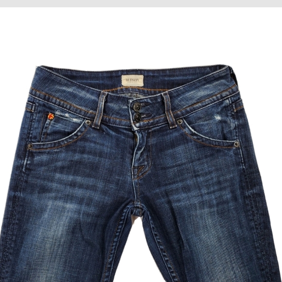 Hudson Blue Jeans Signature Bootcut Dk Wash Flap-Pocket Stretch Wmn 26 (28x29.5) - Picture 4 of 11